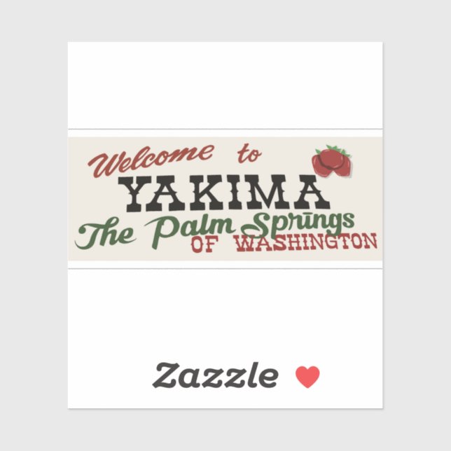 Adesivo Yakima Washington (Folha)