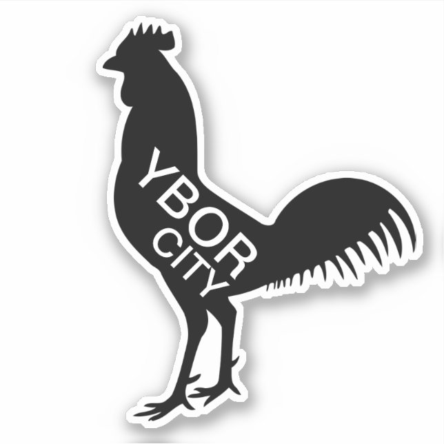 Adesivo Ybor City Rooster (Frente)