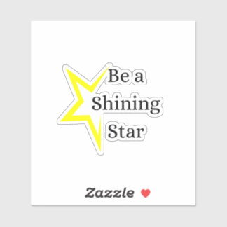Adesivo Yellow Be a Shining Star Vinyl Sticker