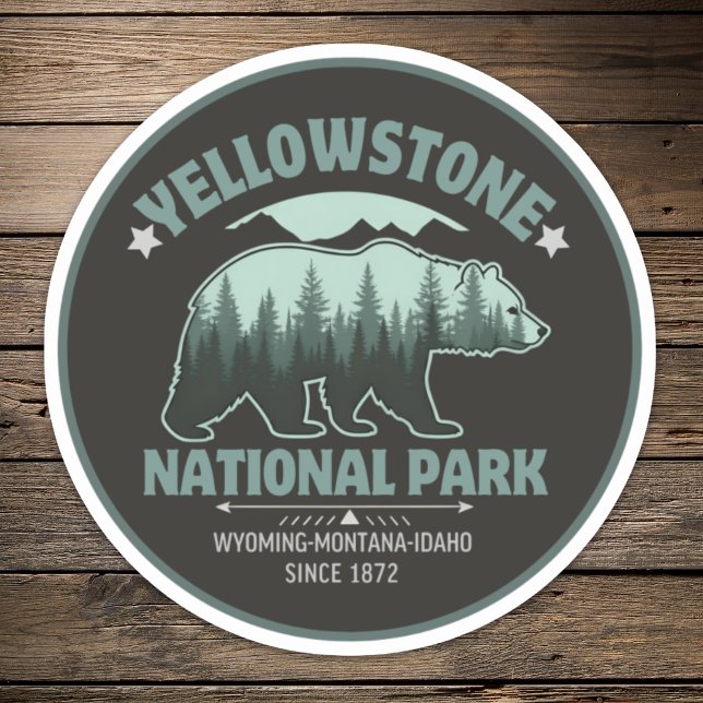 Adesivo Yellowstone Bear Sticker – Explore the Wild Outdoo (Criador carregado)