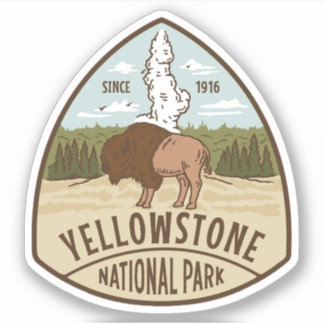 Adesivo Yellowstone National Park Large Vinyl Sticker
