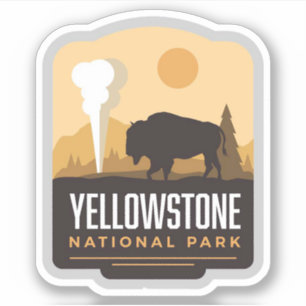 Adesivo Yellowstone National Park Large Vinyl Sticker