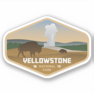 Adesivo Yellowstone National Park Large Vinyl Sticker