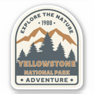 Adesivo Yellowstone National Park Viagem Sticker