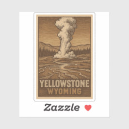 Adesivo Yellowstone National Park Vinyl Sticker