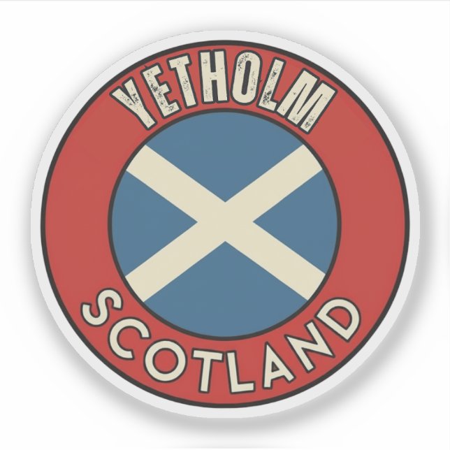 Adesivo Yetholm, Escócia (Frente)