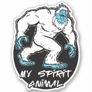Adesivo Yeti é meu Espírito Animal
