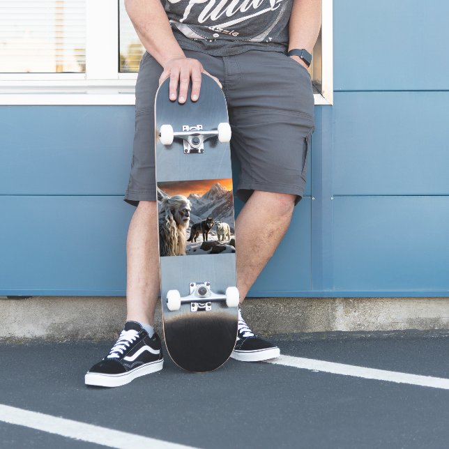 Adesivo Yeti e o Leopardo da Neve (Patinador)