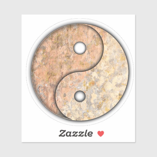 Adesivo Yin e Yang Custom-Cut Vinyl Sticker (Folha)