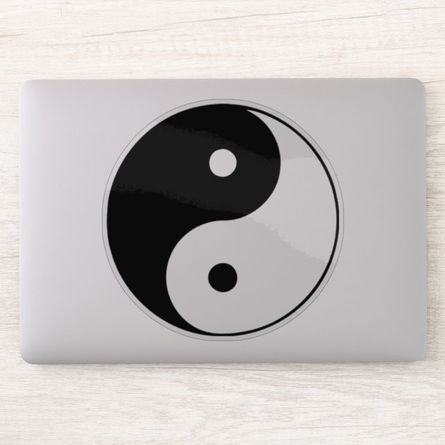 Adesivo Yin Yang (Computador)