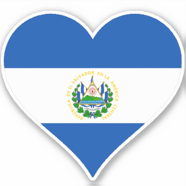 Adesivo Yo Amo El Salvador (Frente)