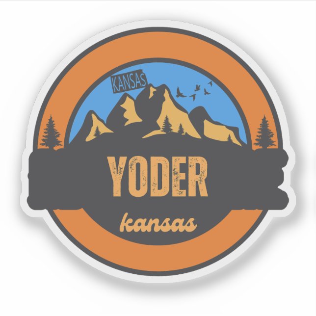 Adesivo Yoder, Kansas (Frente)
