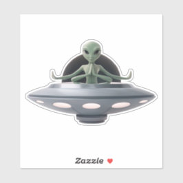 Adesivo Yoga Alienígena