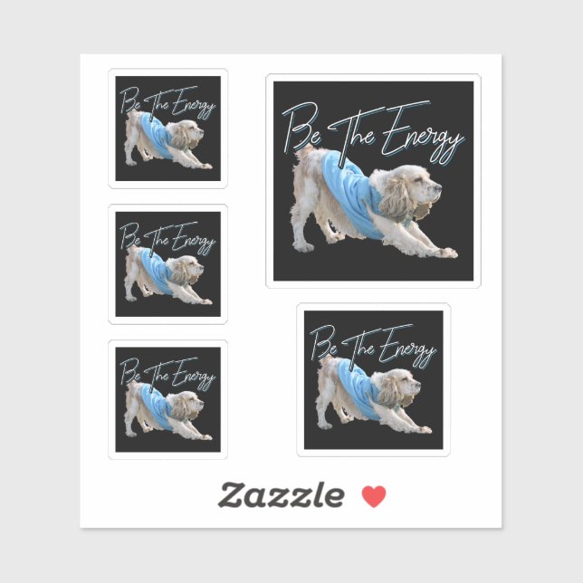 Adesivo Yoga Downward Dog - Seja A Quota Energética (Folha)