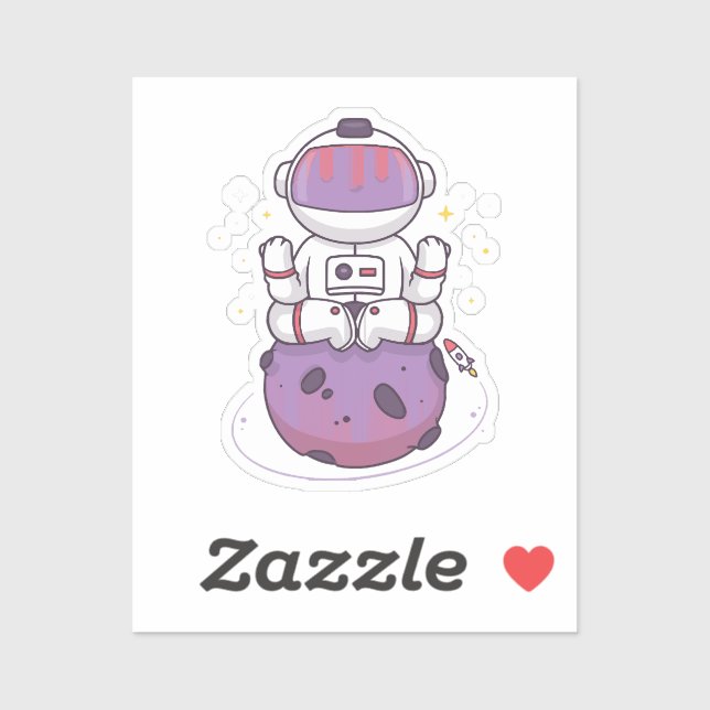 Adesivo Yoga Espacial  (Folha)