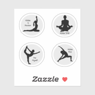 Adesivo Yoga Possui Vinheta Vinil De Corte Personalizado
