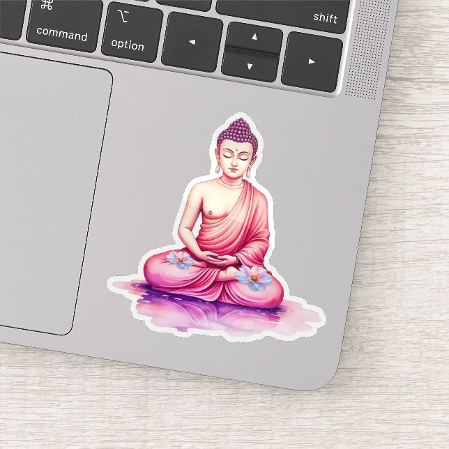 Adesivo Yogini / Buddha Watercolor Sticker, Meditation (Detalhe)