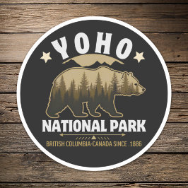 Adesivo Yoho Bear Design for Nature Lovers – BC Wilderness