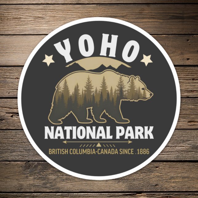 Adesivo Yoho Bear Design for Nature Lovers – BC Wilderness (Criador carregado)