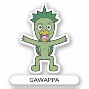Adesivo Yokai Gawappa, um desenho animado japonês