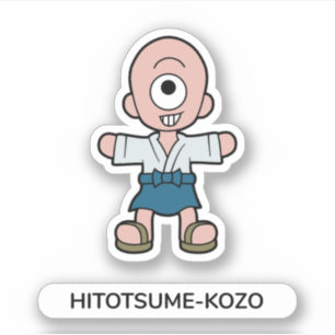 Adesivo Yokai Hitotsume-kozo - Um Olhado Japonês