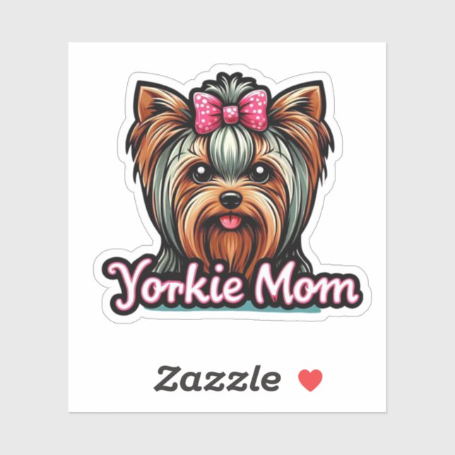 Adesivo Yorkie Mãe (Folha)