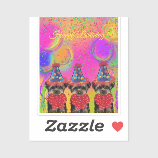 Adesivo Yorkie Poo (Folha)