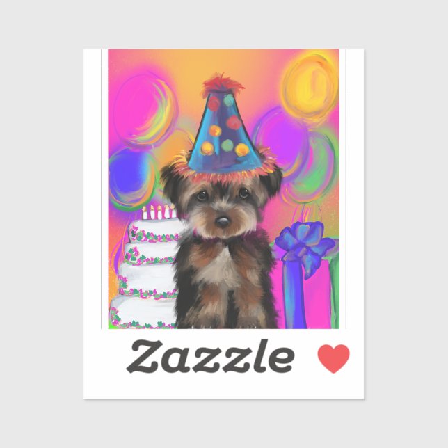 ADESIVO YORKIE POO         (Folha)