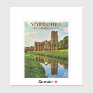 Adesivo Yorkshire, Abadia de Fountains,