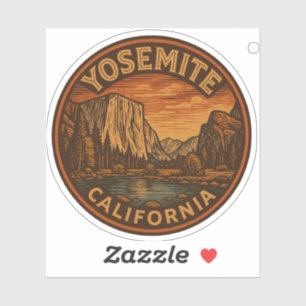 Adesivo Yosemite National Park California Vinyl Sticker