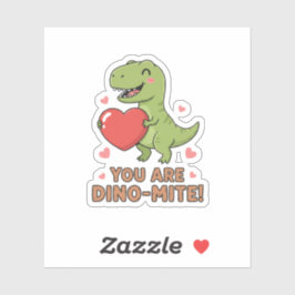 Adesivo You Are Dino-mite Cute T-Rex Dinosaur Valentine 