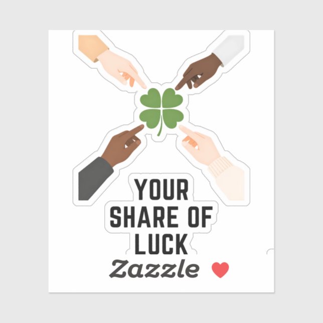 Adesivo Your Share Of Luck Minimal Vinyl Sticker (Folha)