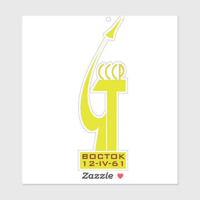 ADESIVO YURI GAGARIN VOSTOK 1 (Folha)