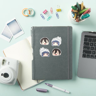 Adesivo Yuru Camp Rin Set Sticker
