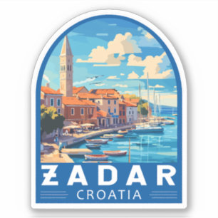 Adesivo Zadar Croácia Viagem Art Emblem