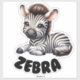 Adesivo Zebra Adorável - Enfermeiro
