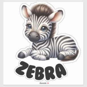 Adesivo Zebra Adorável - Enfermeiro