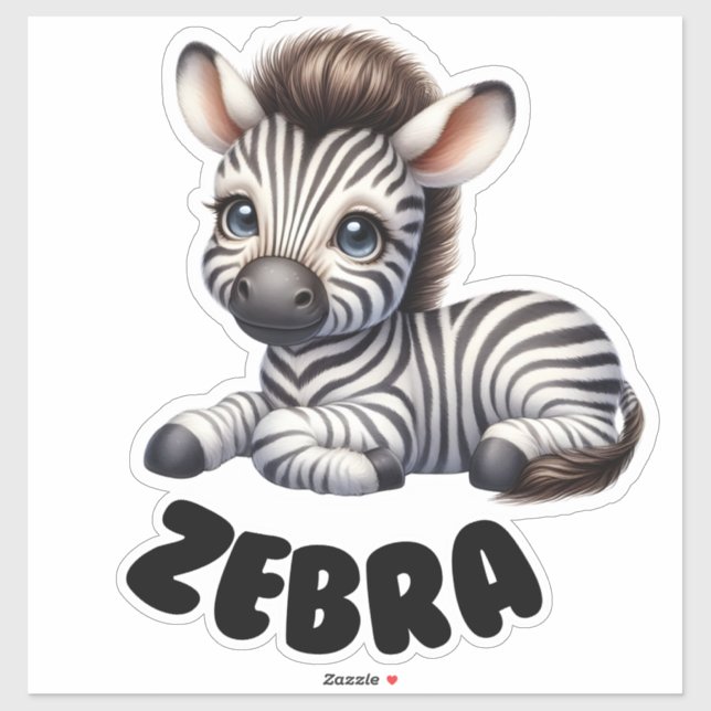 Adesivo Zebra Adorável - Enfermeiro (Folha)