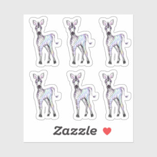 Adesivo zebra mágica espumante