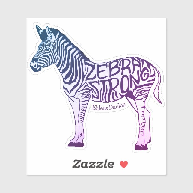 Adesivo Zebra Strong Galaxy Colors Sticker (Folha)