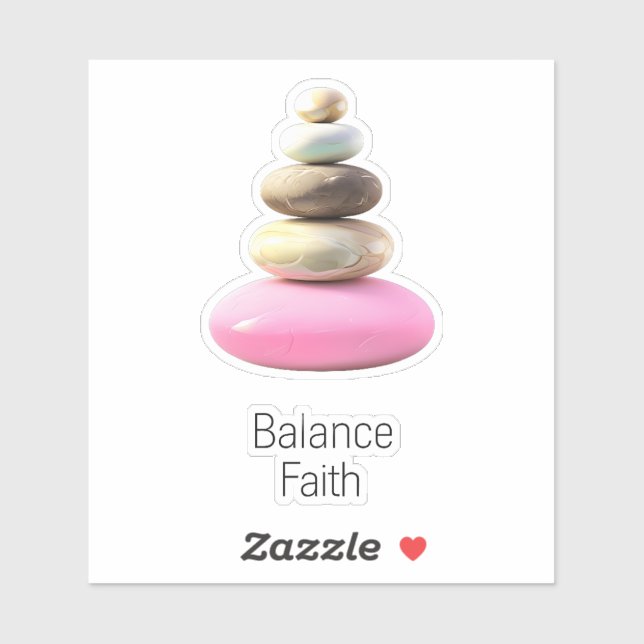 Adesivo Zen equilibra a fé (Folha)