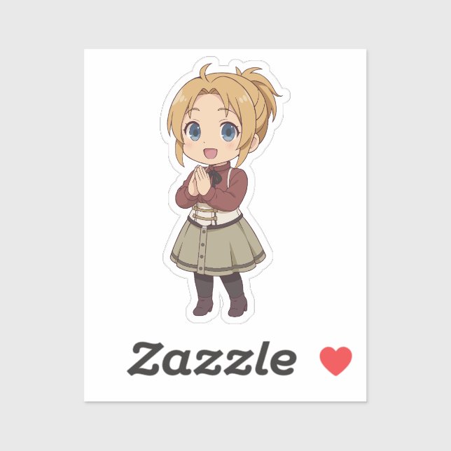 Adesivo Zenith Greyrat Chibi Mãe Maga (Folha)