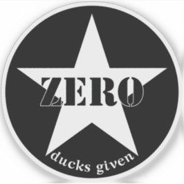 Adesivo Zero Ducks Dado Star (branco)