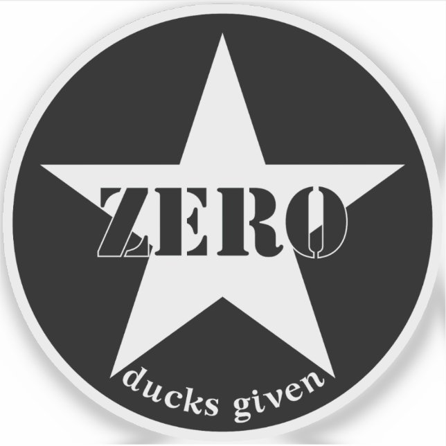 Adesivo Zero Ducks Dado Star (branco) (Frente)