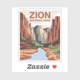 Adesivo Zion National Park Viagem Art