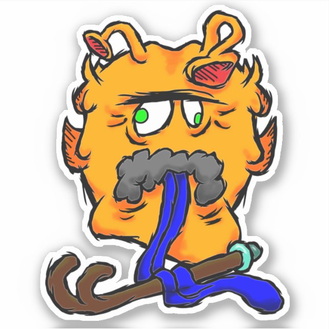 Adesivo Zippy Trippy Alienígena Dazer Old Sticker (Frente)