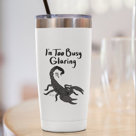 Adesivo Zodiac Scorpio "Estou muito ocupado."