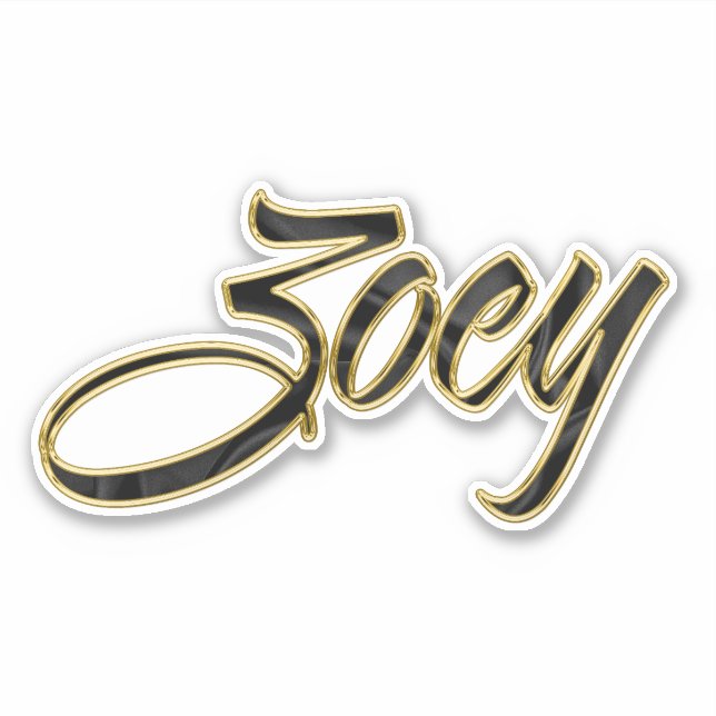 Adesivo Zoey black gold Lettering Aufkleber Sticker (Frente)