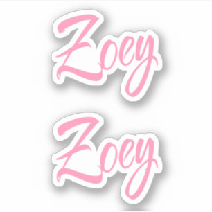 Adesivo Zoey Decorative Name (Nome decorativo de zoey) no