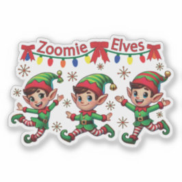 Adesivo Zoomie Elves Natal